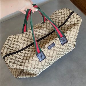 Gucci Dufflebag Logo Travel Authentic